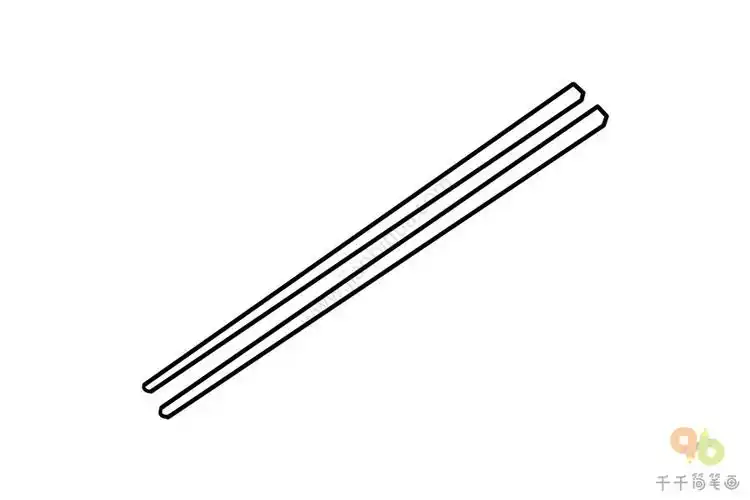 红色筷子简笔画图片
