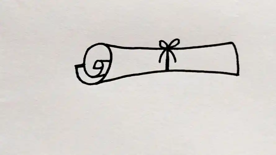 卷轴简笔画快试试吧