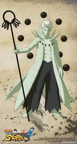 火影忍者疾风传究极忍者风暴4六道带土立绘九尾联手须佐能乎boss战