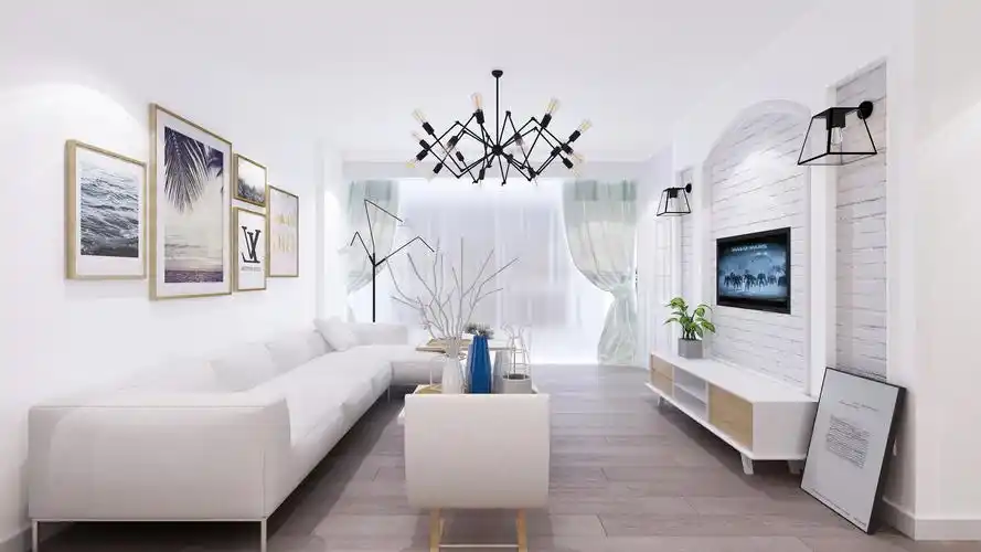 静物写真 北欧风格客厅效果图4k背景图片壁纸(小清新静态壁纸) - 静态