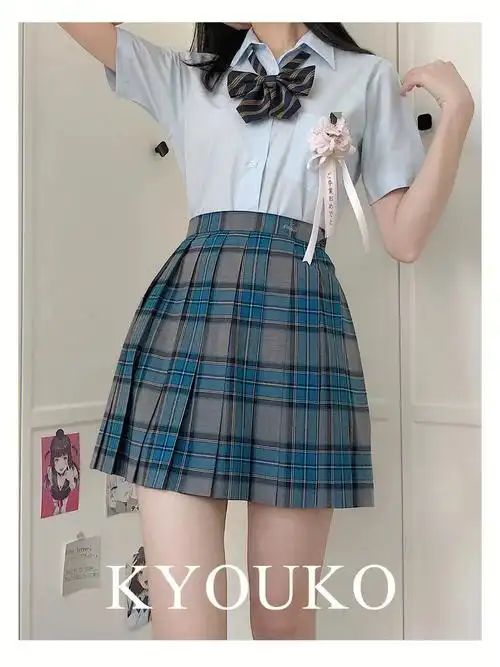 jk闹钟格裙青碧