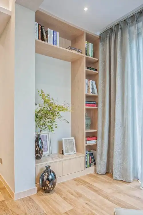 简约宜家风格别墅装修阳台书架图片_齐家网装修效果图