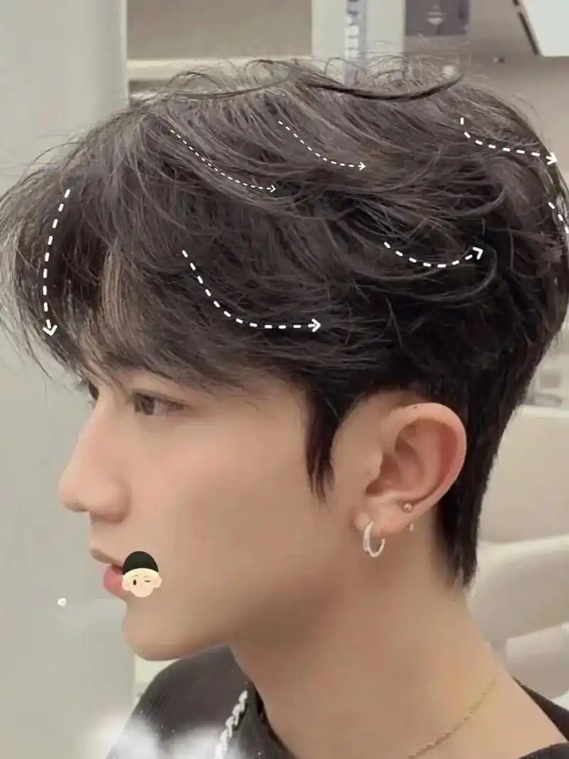 韩式气垫烫今日份纹理烫发 头顶自然蓬松纹理感十足 - 抖音