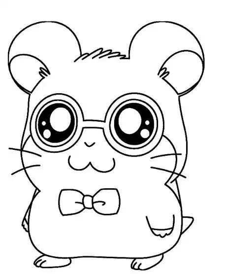 卡通动漫简笔画作品之可爱的哈姆太郎哈姆太郎简笔画