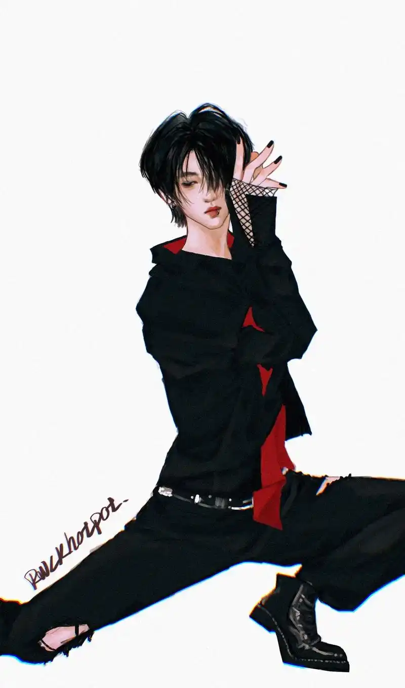 作为怪物 #时代少年团贺峻霖 #贺峻霖#绘画 #原创 @抖音 - 抖音