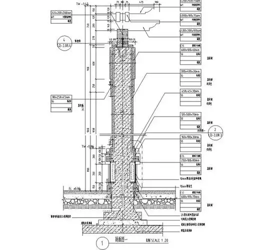 特色精品廊架设计详图(钢筋混凝土结构)
