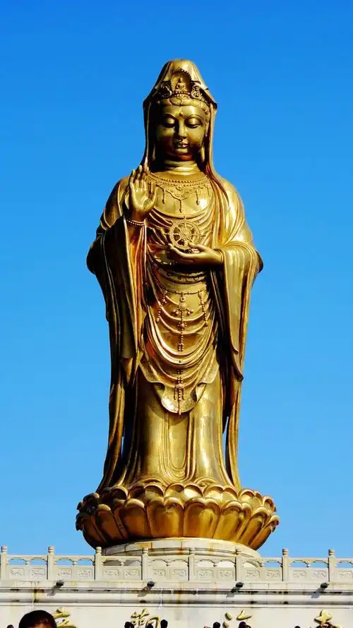 南海观音铜像的佛光乐山大佛闭眼还有哪些是我们不知道的