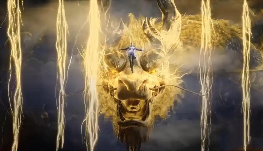 从蓝电霸王龙直接变成黄金圣龙,这可是最顶级的兽武魂之一.