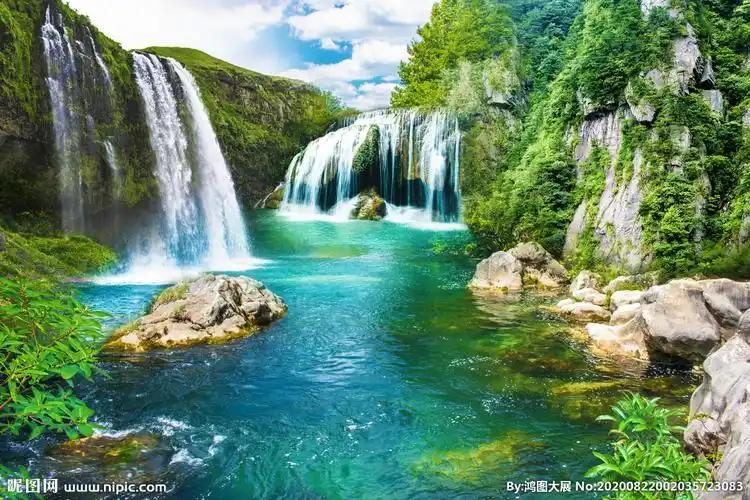 山水风景画图片