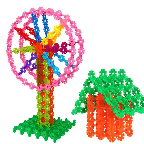 中号大号加厚拼装雪花片儿童早教益智拼插幼儿园建构