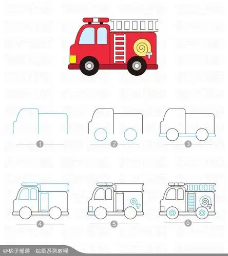 汽车的简笔画来啦,画完这组就能掌握各种汽车的画法了,收藏吧!