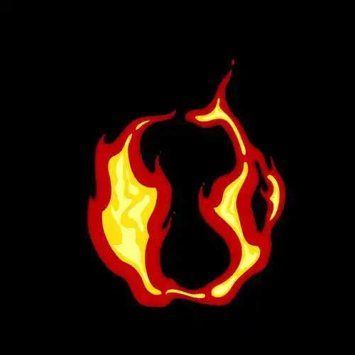 二维卡通火焰动画特效透明素材