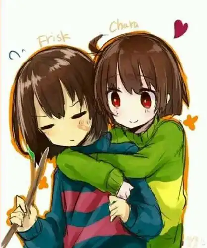 发点图sans和frisk抱图和我说一声