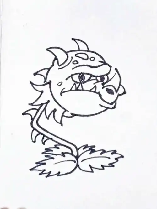 植物大战僵尸#火龙草#少儿美术#儿童动画#简笔画