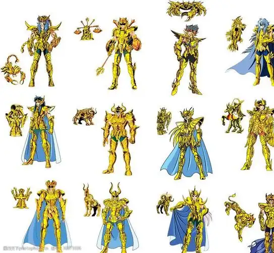 关键词:黄金十二星座宫 圣斗士 白羊 巨蟹 矢量卡通 矢量素材 其他