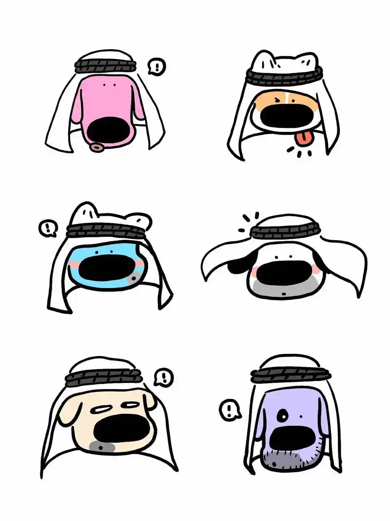 土豪系列.#简笔画 #绘画 #涂鸦 #狗狗 #吃盐的鱼  - 抖音