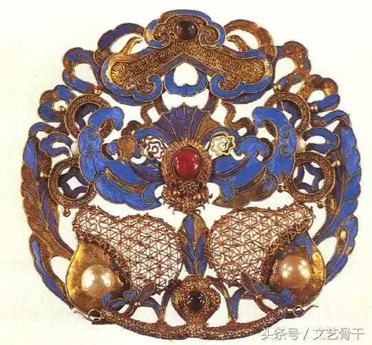 清宫点翠烧蓝银饰——古代银饰