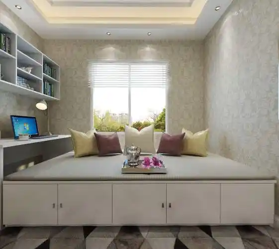 70平米简约主卧榻榻米床装修效果图