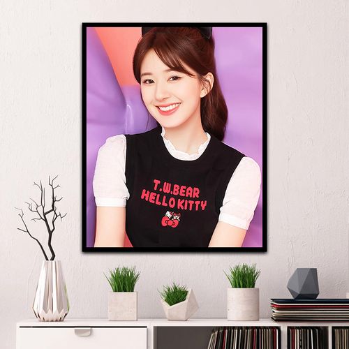 数字油彩画diy演员赵露思q版填色插画填充休闲手工创意装饰画送礼