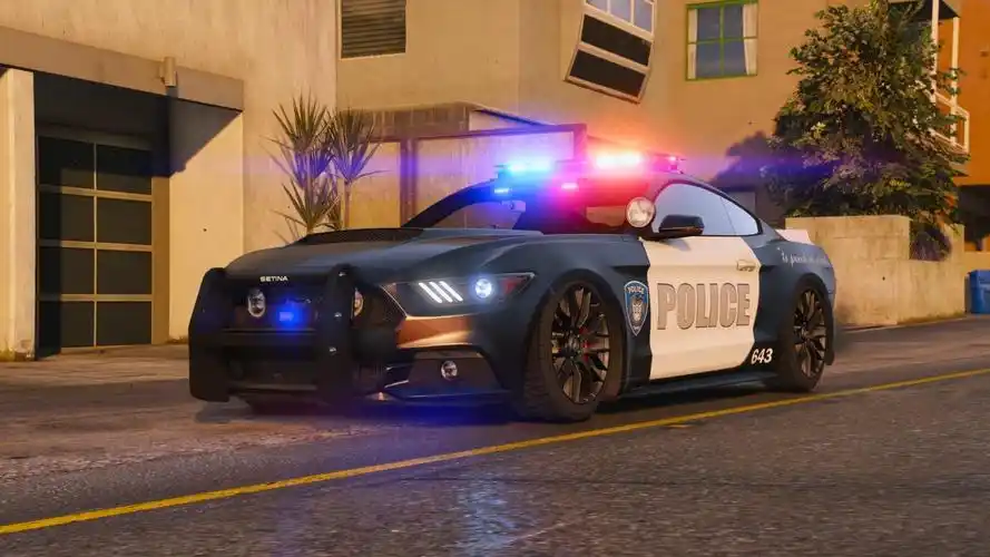 【小辉哥】781 gta5 mod 福特野马5.0 超级警车