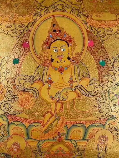 黄财神是藏传佛教中的一位神明,被认为是财富和幸运的象征.