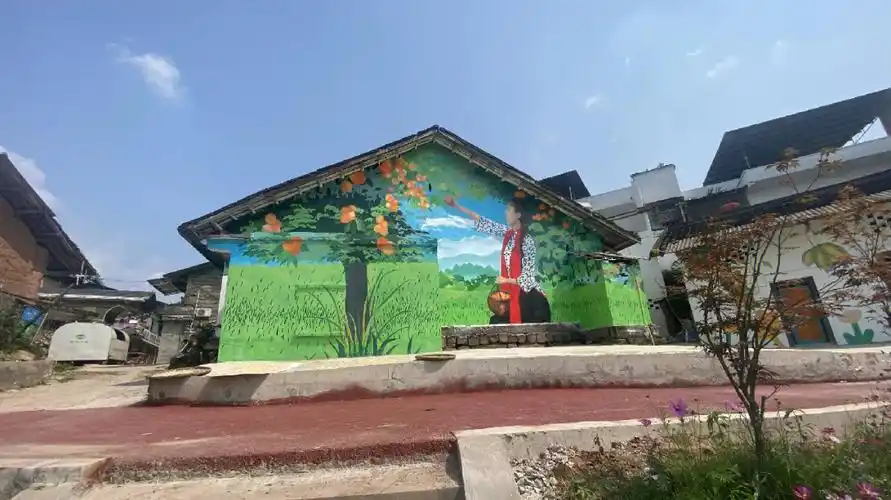 墙绘  #丰收的季节  #分享美丽  重庆清溪墙绘vlog