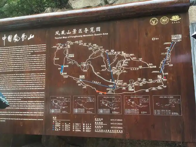 西山景区导览图,一直往上爬,也就没错过一处景点.