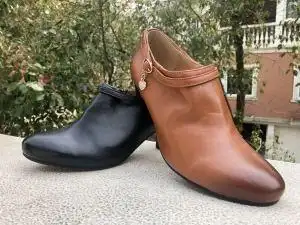 senda森达好人缘春秋真皮女鞋中跟皮鞋工作单鞋深口低帮皮鞋