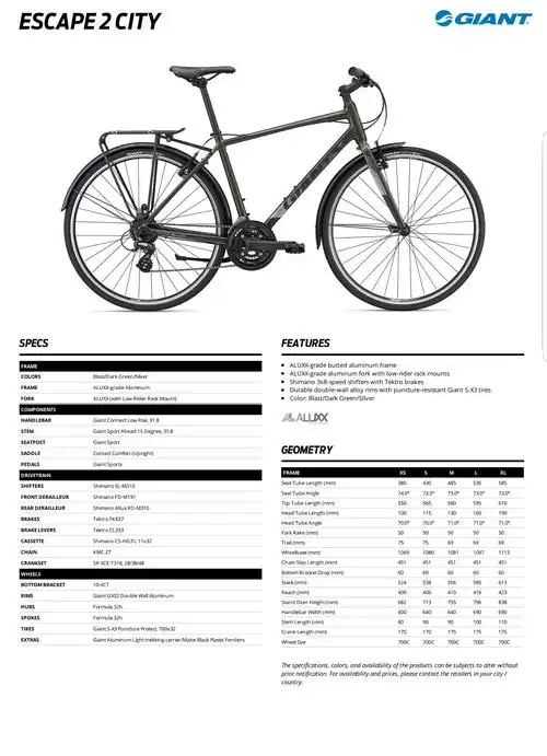 giant捷安特24速公路自行车,18版l型,车龄九个月,送配件$380自行车