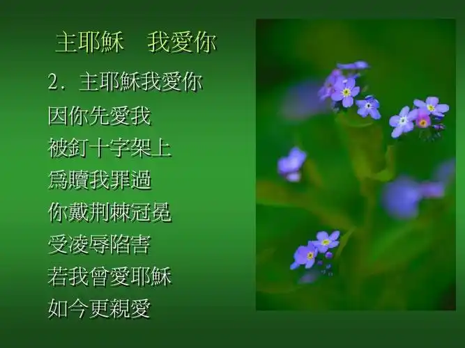 《主耶稣我爱你》ppt