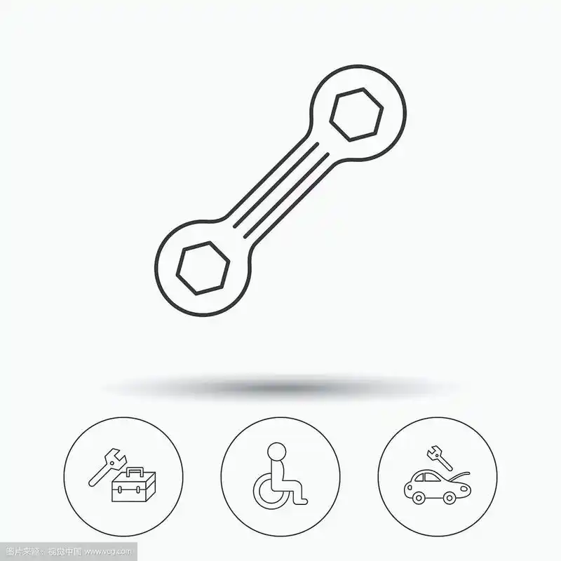 修理工具箱扳手工具和汽车服务