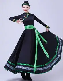 佑姝蒙古族服装女装新款蒙古族大裙摆舞蹈演出服女装内蒙古大草原民族