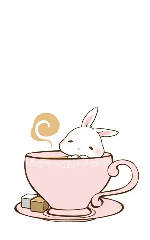 超萌可爱卡通兔子苹果手机壁纸