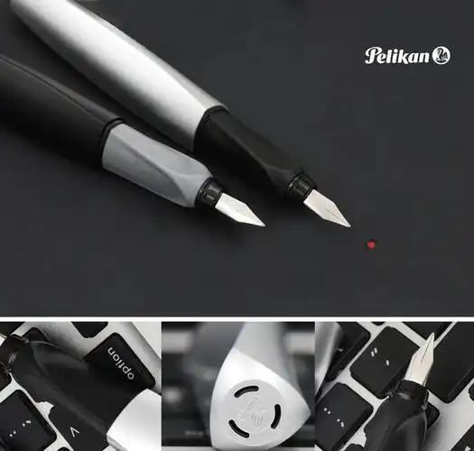 pelikan 百利金 twist p457 学生扭转钢笔 闪耀银 f