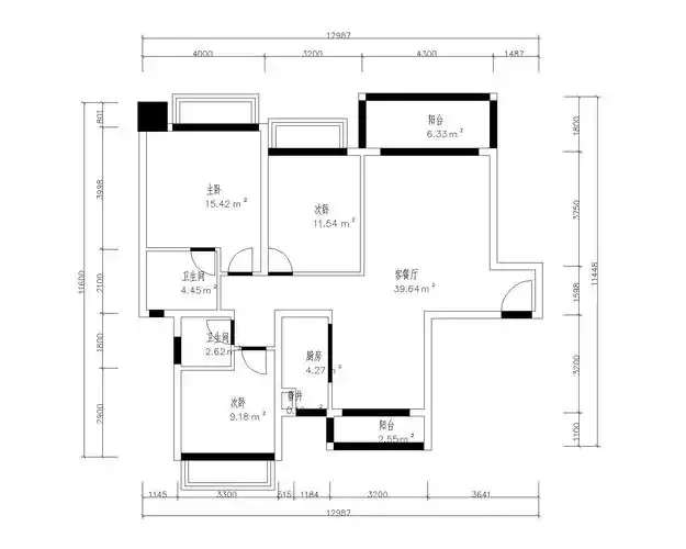 简欧风格三居室100平米8万-景湖时代城装修案例-东莞房天下家居装修网