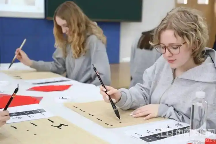 同学更相融德国迪伦师生访问团再访浙江金华这所学校