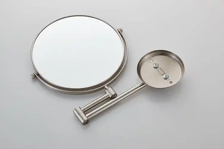 浴室化妆镜折叠酒店卫生间伸缩镜子贴墙双面放大美容镜壁挂免打孔