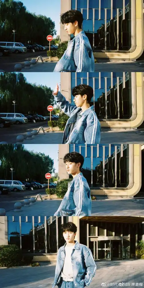 严浩翔分享侧颜随拍#在校外的严浩翔也还是一样的帅气,在学校也要