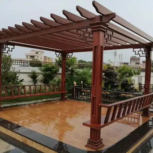 雨后骄阳 铝合金葡萄架 别墅庭院葡萄架 防腐木葡萄架 广东葡萄架支持