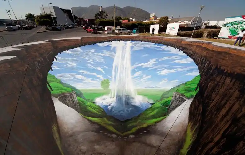 创意街头3d立体画