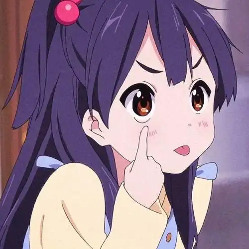 吐舌头俏皮女孩  头像背景