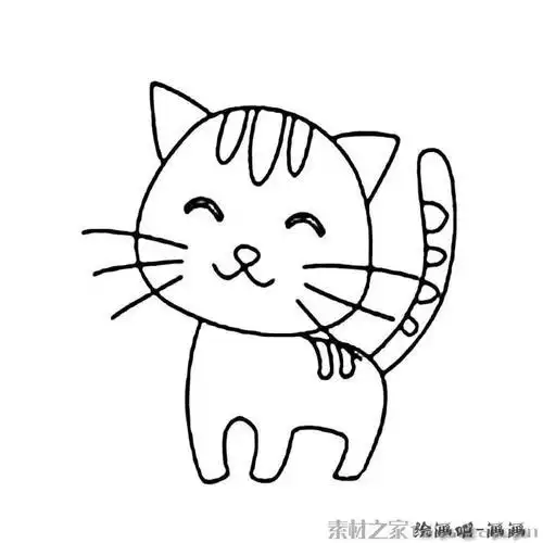 小猫简笔画可爱的猫咪简笔画图片猫咪怎么画农场小动物简笔画笔顺猫咪