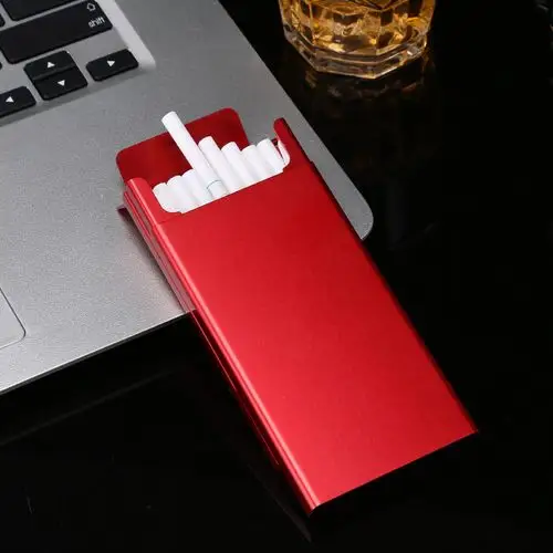 艾方afang女士烟盒铝合金20支香烟盒翻盖个性创意烟盒