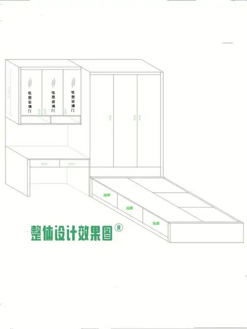 榻榻米衣柜书桌一体设计尺寸榻榻米尺寸