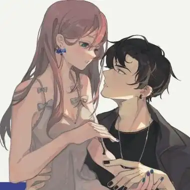 高冷霸气浪漫的动漫情头男女两张图片 超级惊艳的手绘动漫情头