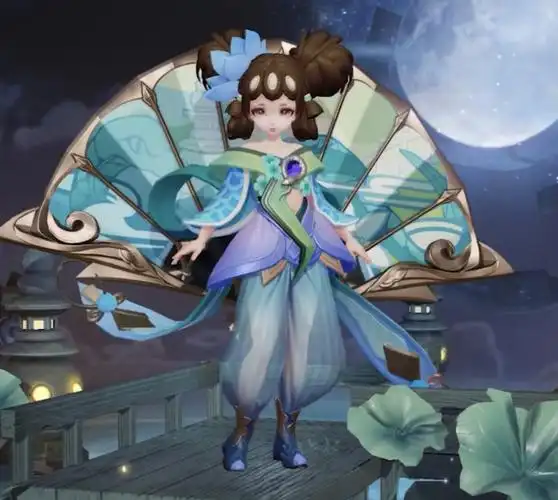 原创王者荣耀小乔青蛇皮肤细节介绍踩个风火轮就是哪吒