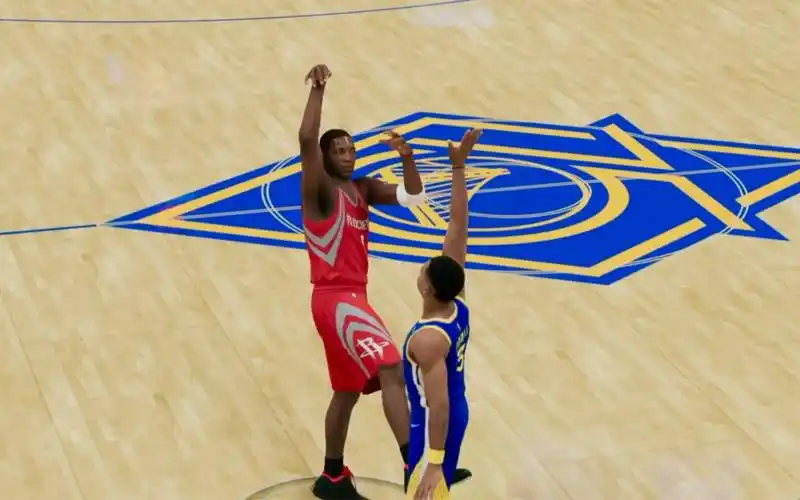 2k23 麦迪经典干拔跳投后的剪刀脚