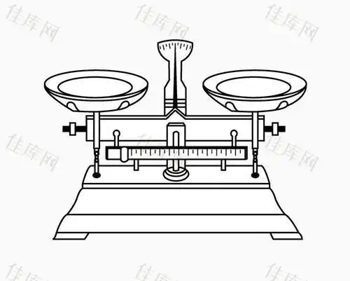 天平的儿童简笔画