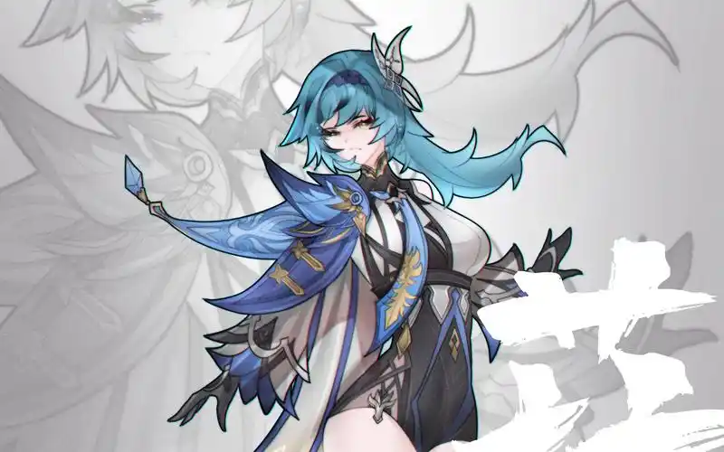 【板绘过程】原神优菈同人立绘-细化