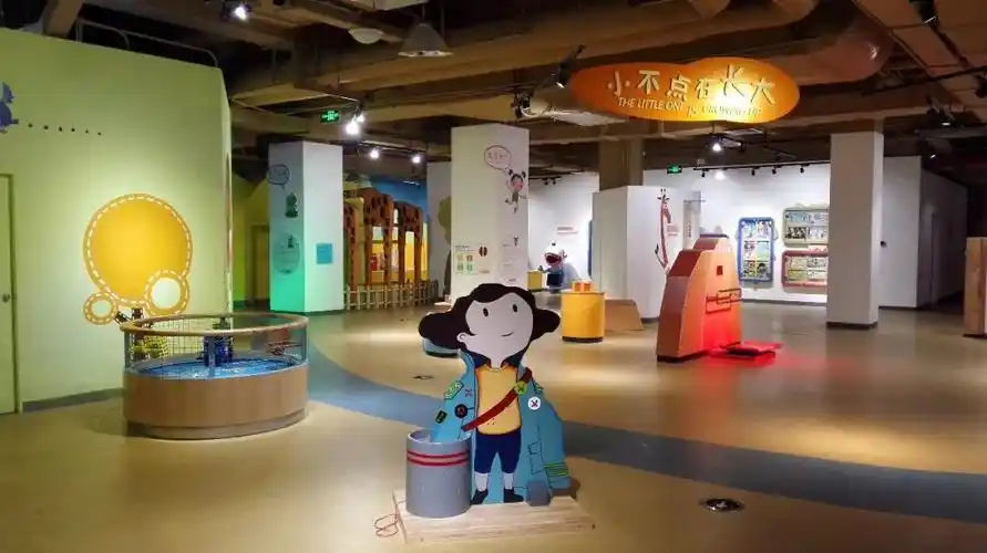 儿童展厅,又名童"画"世界,让孩子在游戏中成长,并感受科学与艺术的